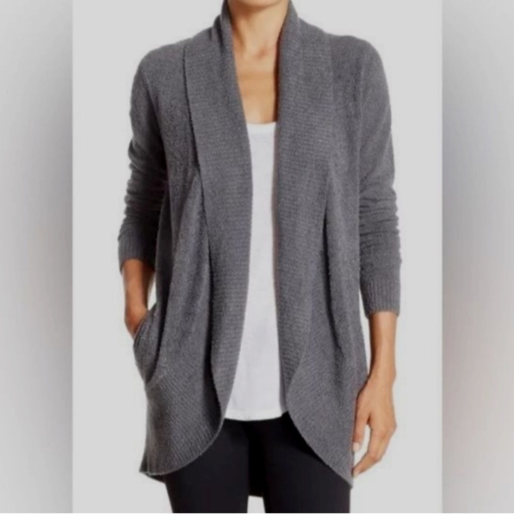 Barefoot Dreams Charcoal Open Front Cardigan size XS/S